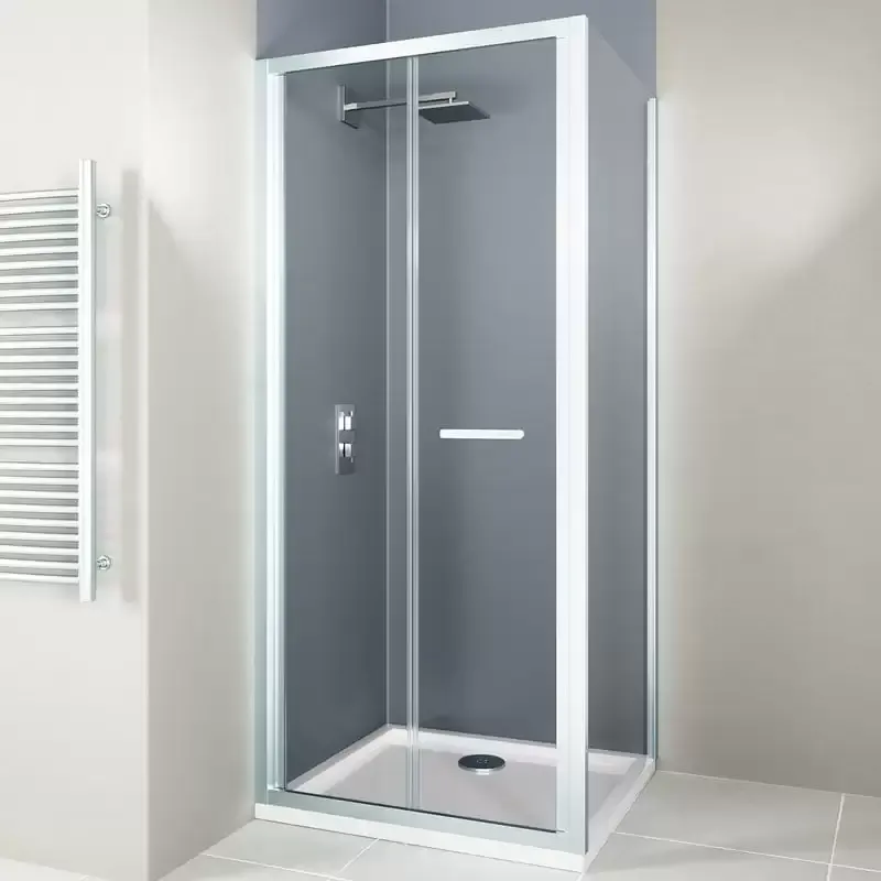 Flair Hydro Express 1000mm Bi-fold door, 800mm side panel &amp; 1000 x 800 Tray &amp; Waste - FREE DELIVERY