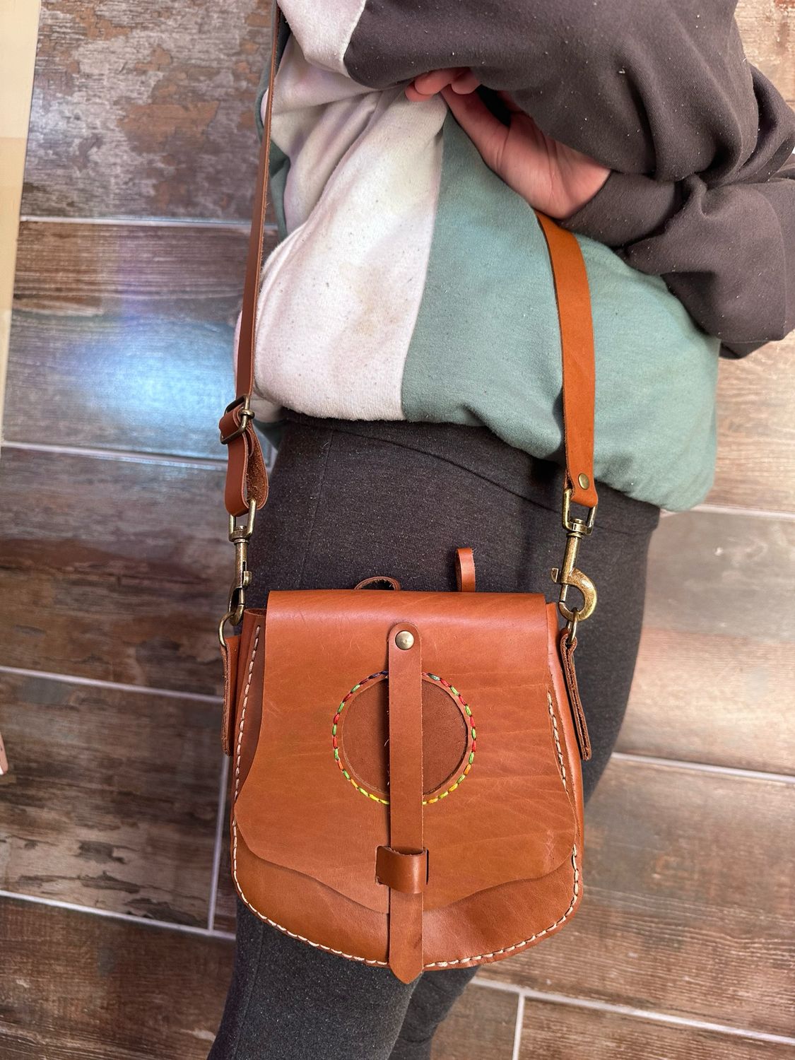 Leather - Hip Cros Over Body Bag