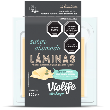 Queso violife Laminado sabor Ahumado