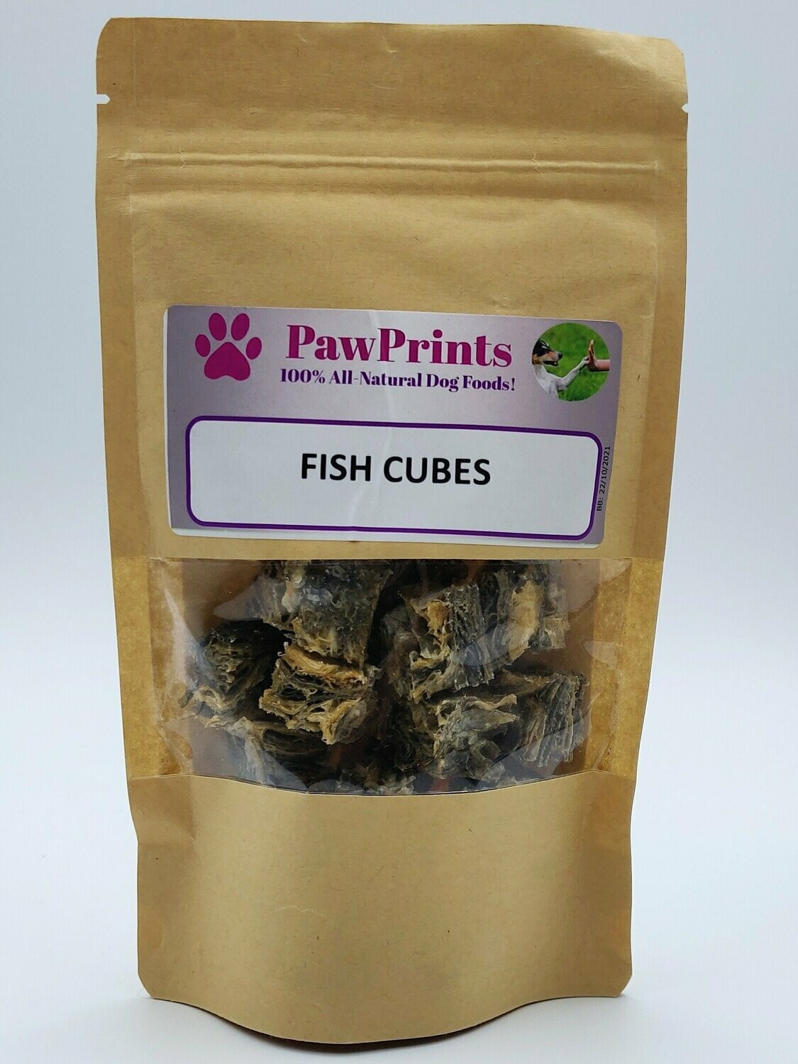 PawPrints Fish Skin Cubes