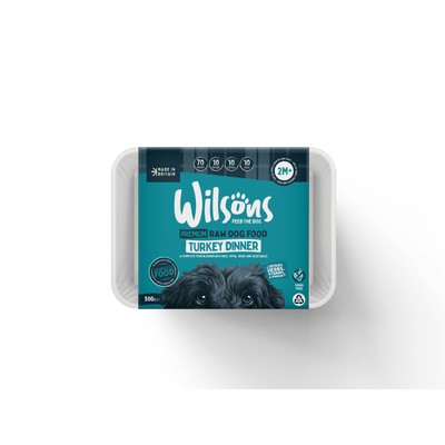 Wilsons Premium Turkey Dinner Raw Dog Food 500g