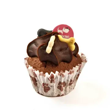 The Barking Bakery Vanilla Woofin with Carob Frosting - 68g