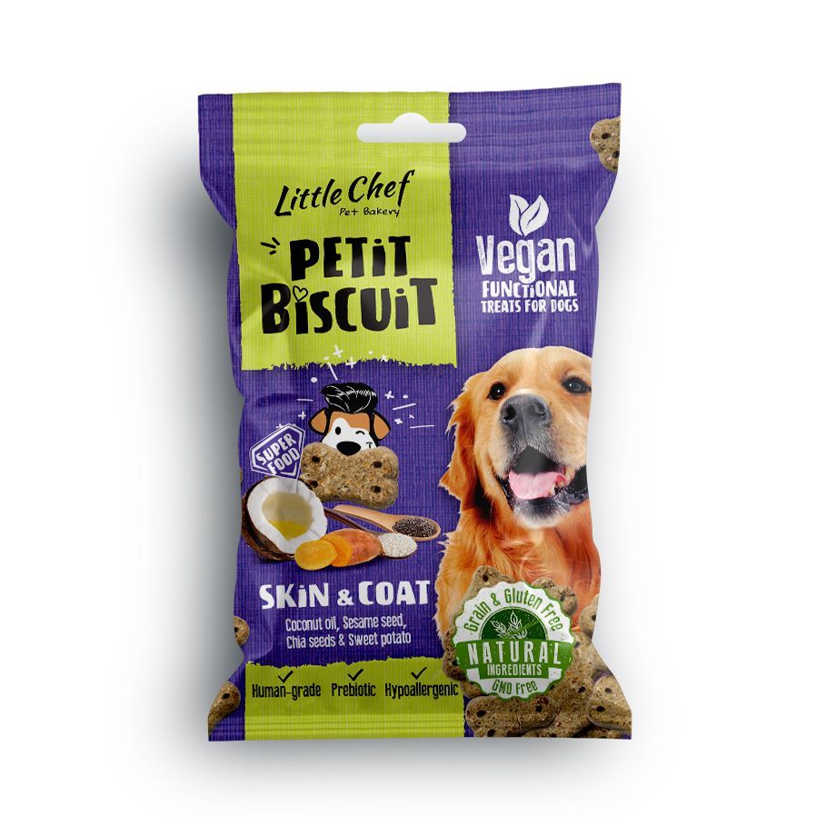 Little Chef Petit Biscuit Skin & Coat Functional Treats - 100g
