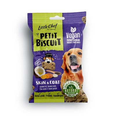 Little Chef Petit Biscuit Skin & Coat Functional Treats - 100g