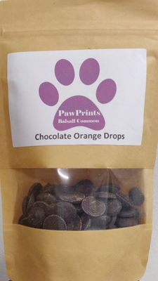 PawPrints Chocolate Orange Drops - 100g