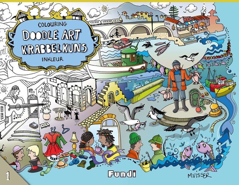 KRABBELKUNS INKLEUR – DOODLE ART COLOURING