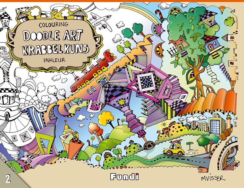 KRABBELKUNS INKLEUR – DOODLE ART COLOURING