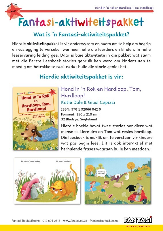Aktiwiteitspakket - Hond in ’n Rok en Hardloop, Tom, Hardloop! - Gratis