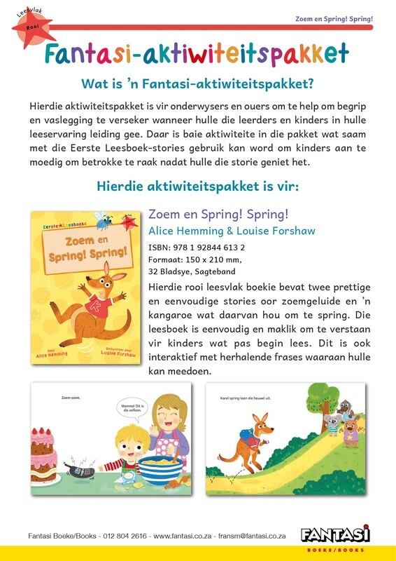 Aktiwiteitspakket - Zoem en Spring! Spring! - Gratis