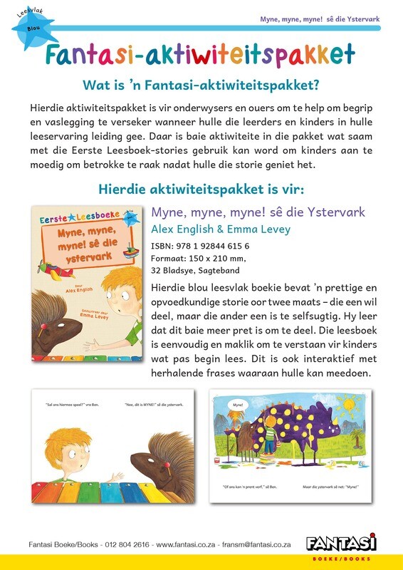 Aktiwiteitspakket - Myne, myne, myne! sê die Ystervark - Gratis