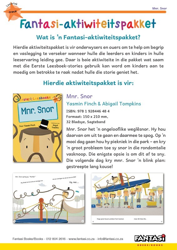 Aktiwiteitspakket - Mnr. Snor - Gratis