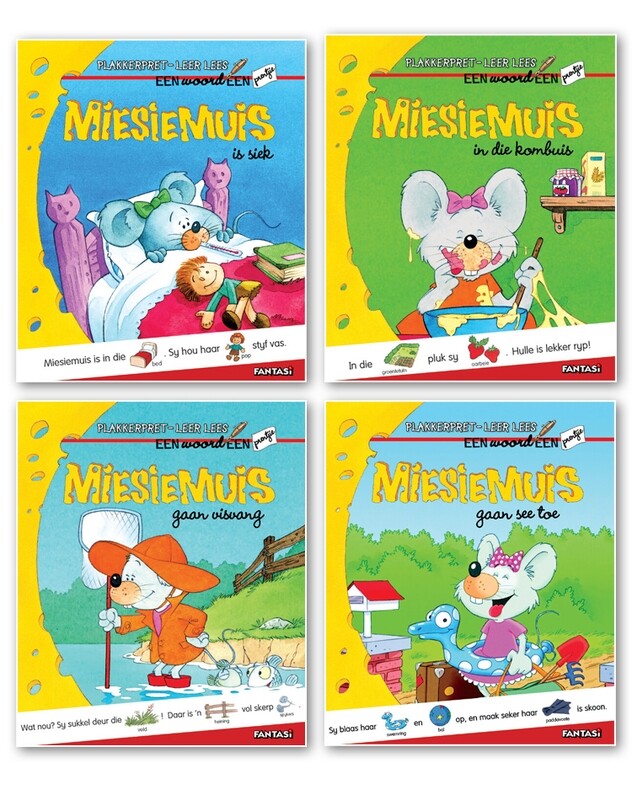 Miesiemuis Plakkerboek Reeks - Boek 1 - 4