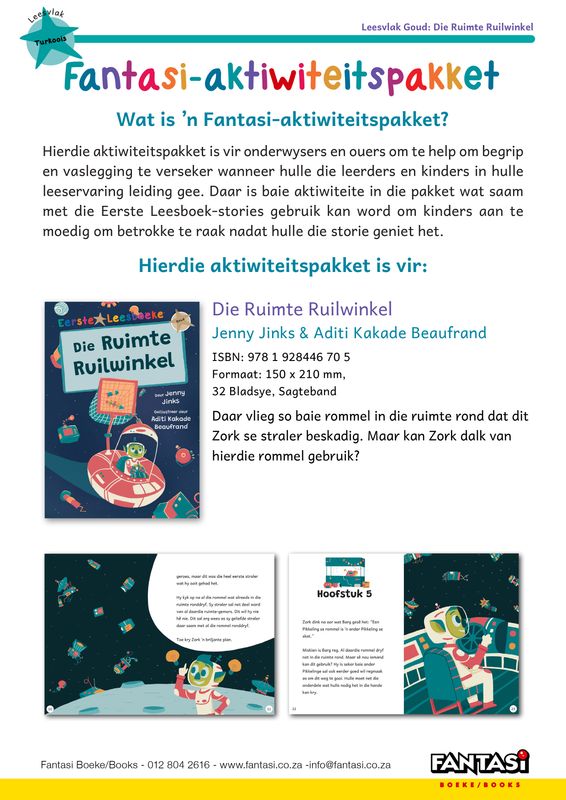 Aktiwiteitspakket - Die Ruimte Ruilwinkel - Gratis