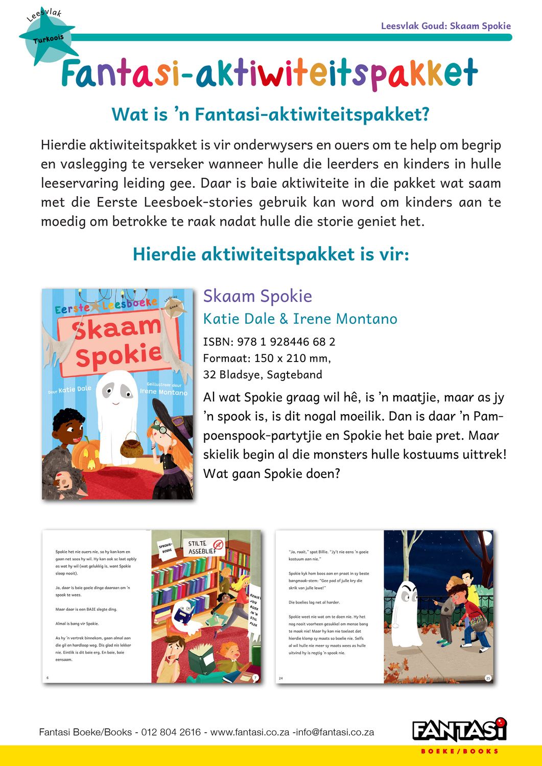 Aktiwiteitspakket - Skaam Spokie - Gratis