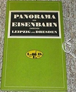 Panorama der Eisenbahn zwischen Leipzig und Dresden