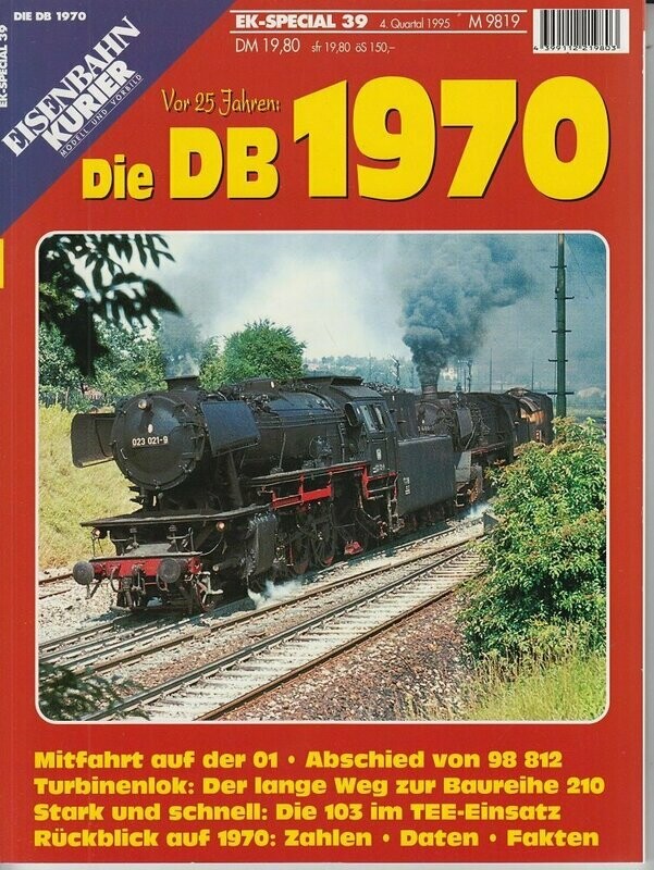 Die DB vor 25 Jahren (1970)