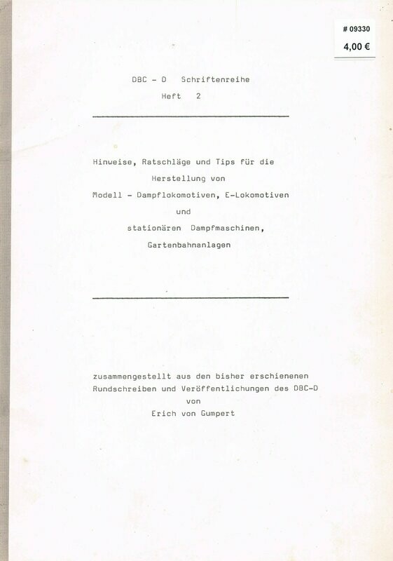 DBC-D Schriftenreihe - Hinweise, Ratschläge u. Tips …