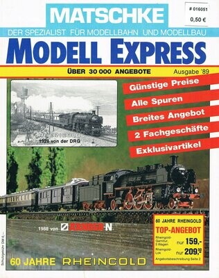 Matschke Modell Express - Ausgabe 1989