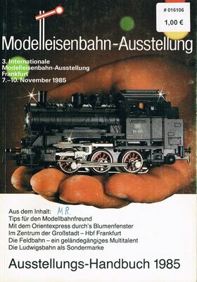 Modelleisenbahn-Austellung 1985 Frankfurt