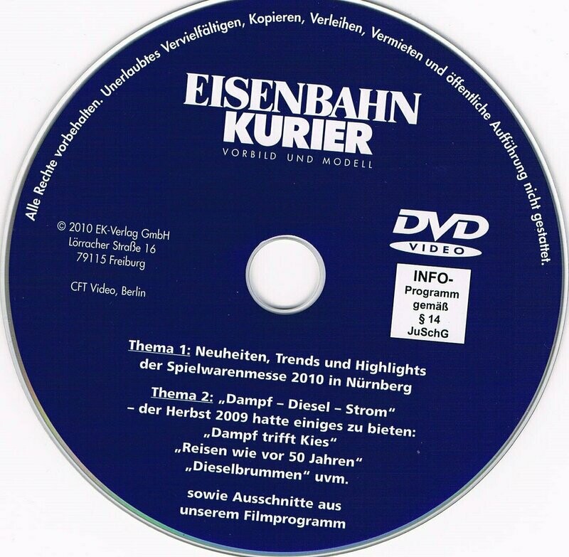 Werbe-DVD vom Eisenbahn-Kurier