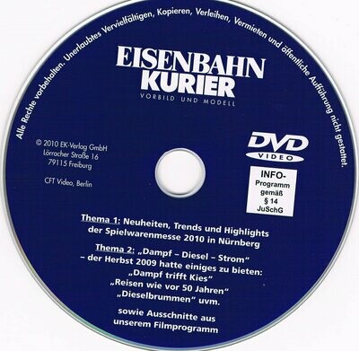 Werbe-DVD vom Eisenbahn-Kurier