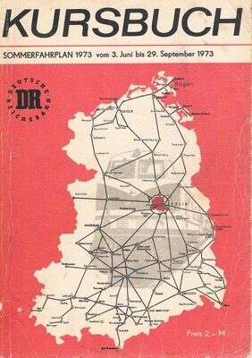 Kursbuch der Deutschen Reichsbahn Sommer 1973
