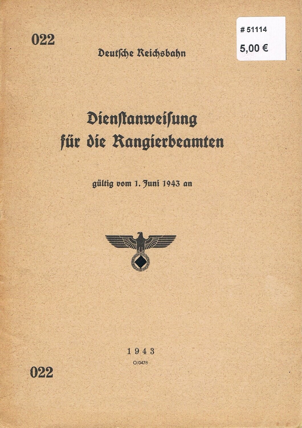 Dienstanweisung für die Rangierbeamten