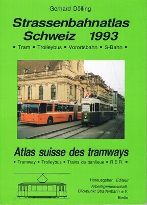 Straßenbahnatlas 1992 Schweiz