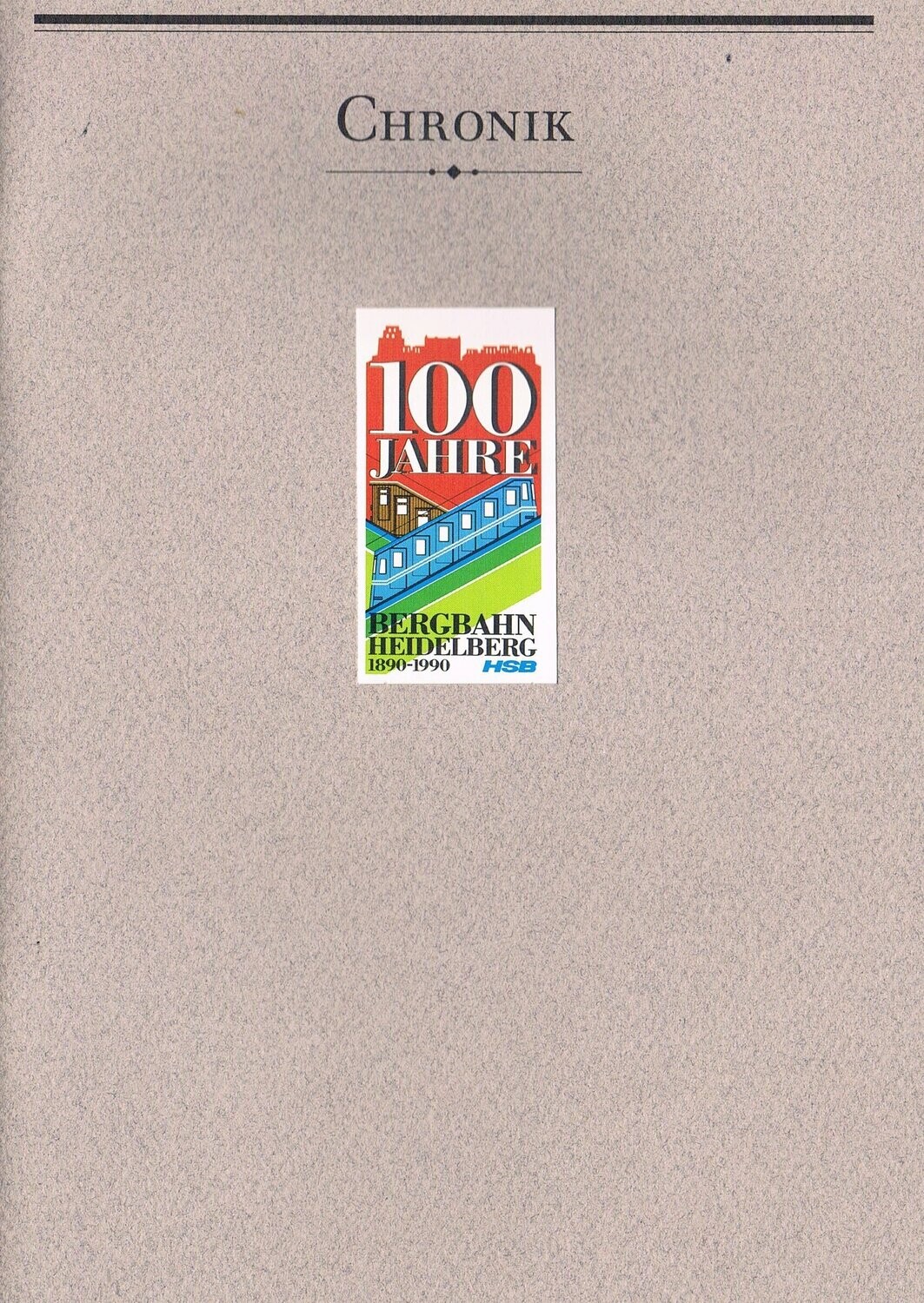 100 Jahre Bergbahn Heidelberg