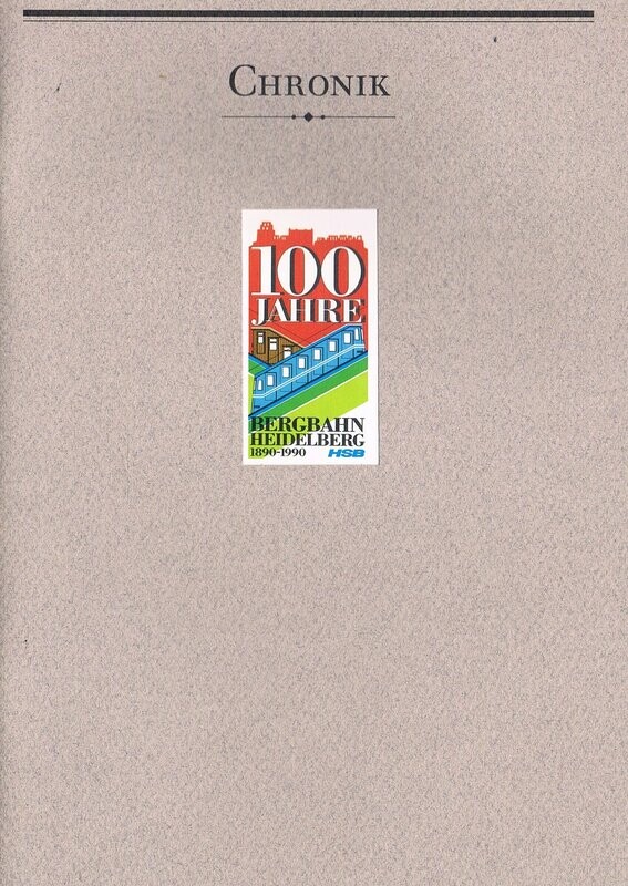 100 Jahre Bergbahn Heidelberg