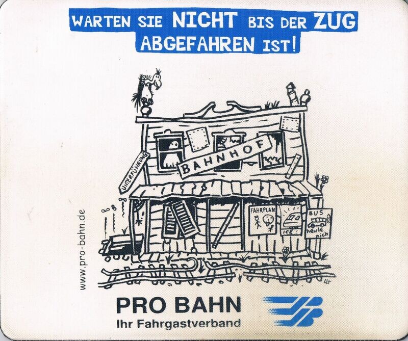 Mouse-Pad "Pro Bahn"