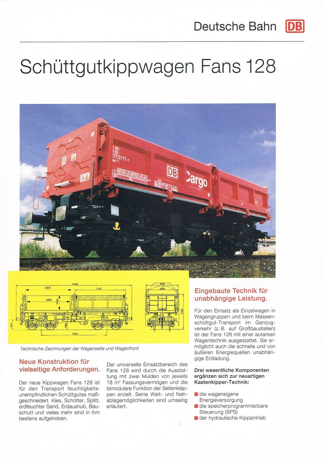 Schüttgutkippwagen Fans 128