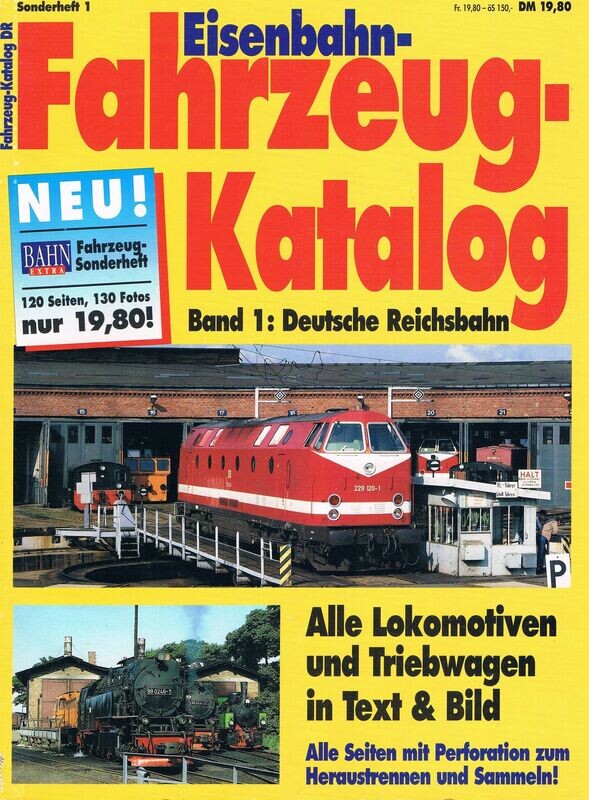 Eisenbahn-Fahrzeug-Katalog Band 1: Deutsche Reichsbahn