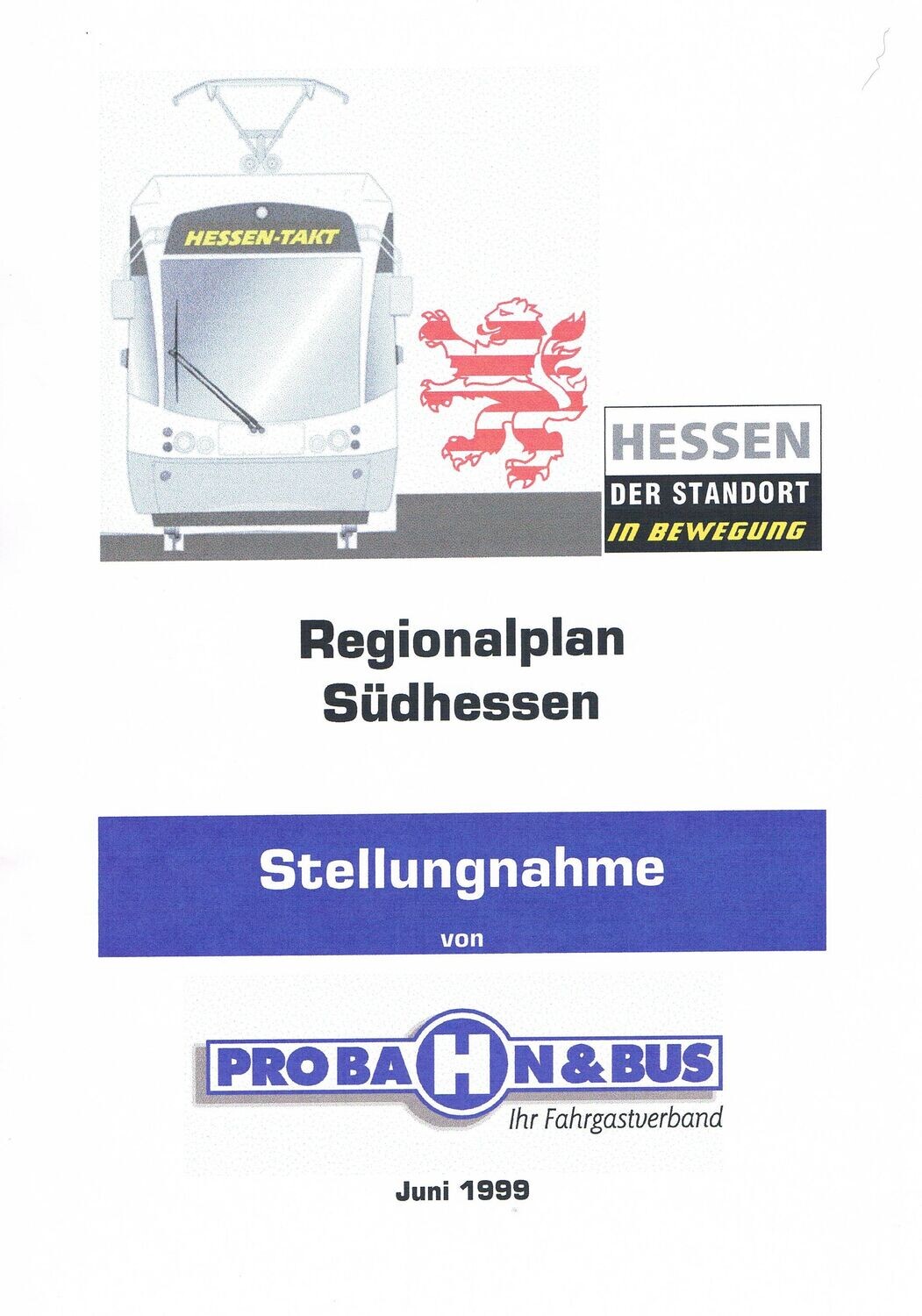 Regionalplan Südhessen - Stellungnahme