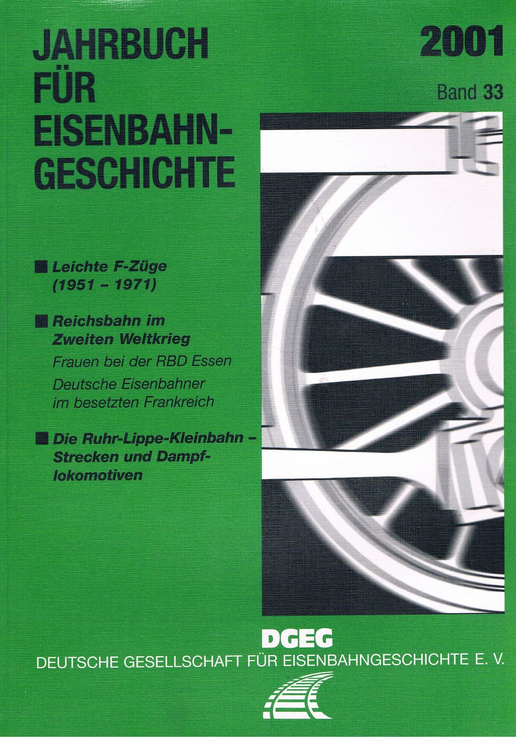 Jahrbuch für Eisenbahngeschichte - Band 33 - 2001