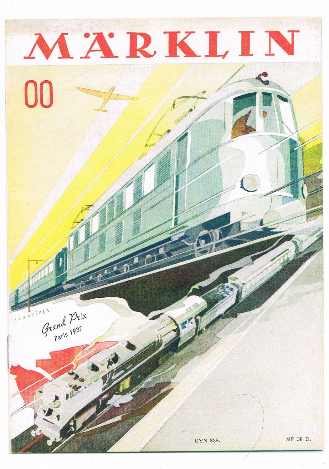 Märklin Katalog Spur 00 1938