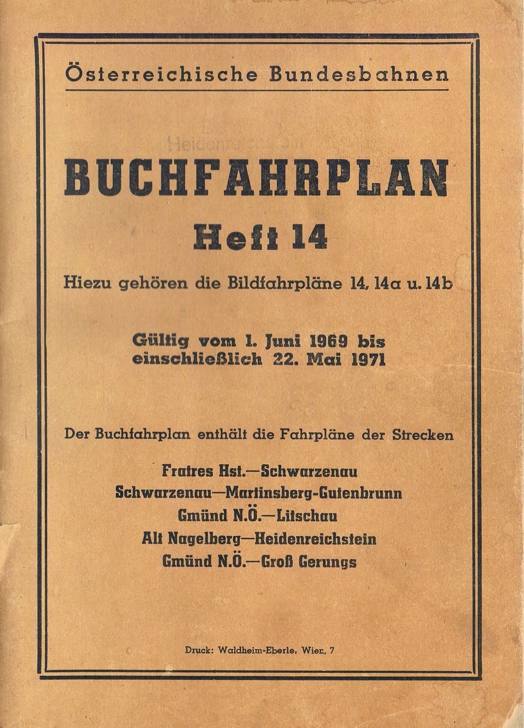 ÖBB Buchfahrplan Heft 14