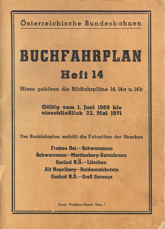 ÖBB Buchfahrplan Heft 14