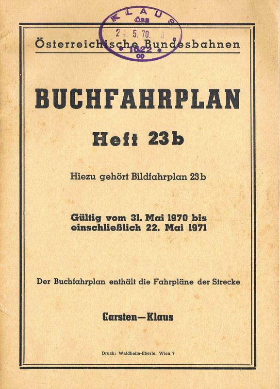 ÖBB Buchfahrplan Heft 23b