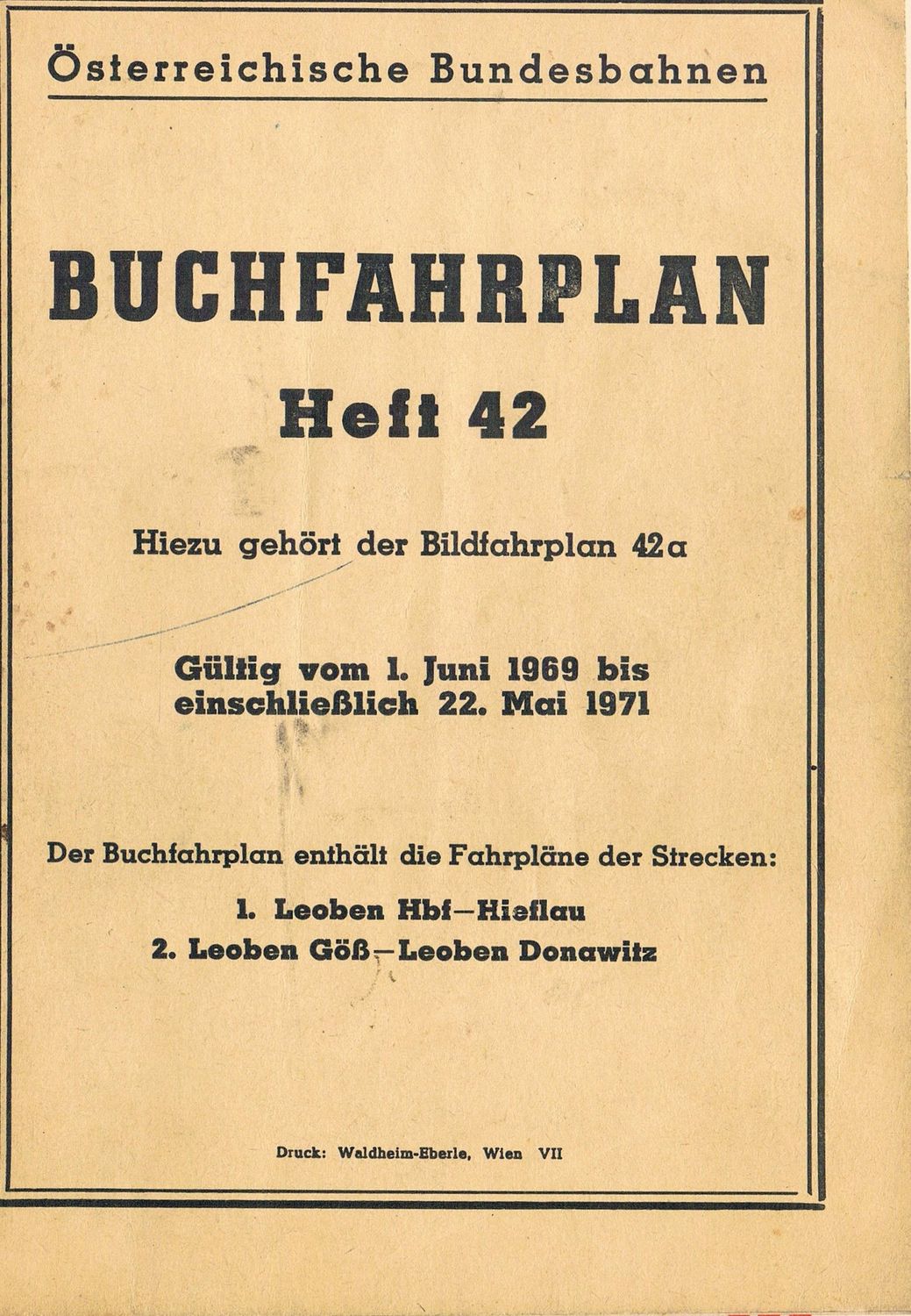 ÖBB Buchfahrplan Heft 42