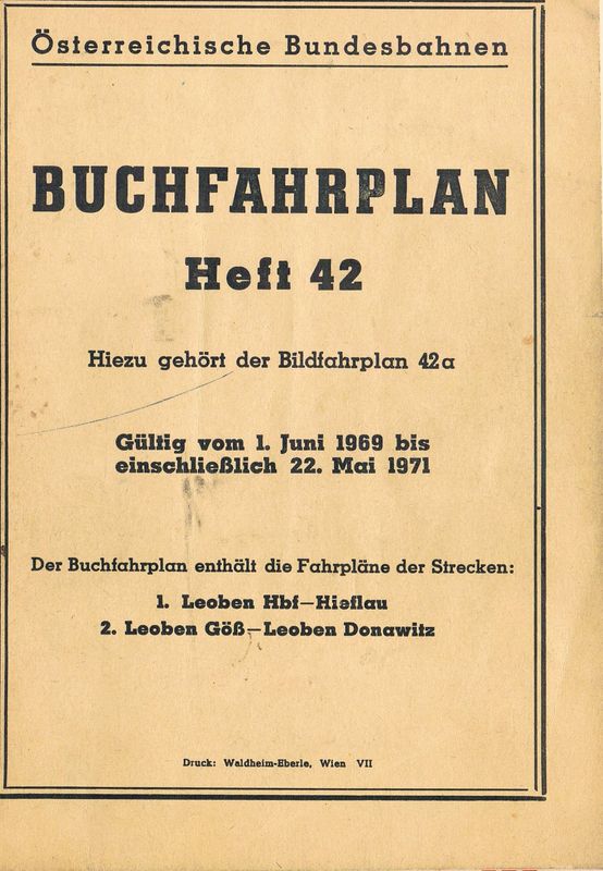 ÖBB Buchfahrplan Heft 42