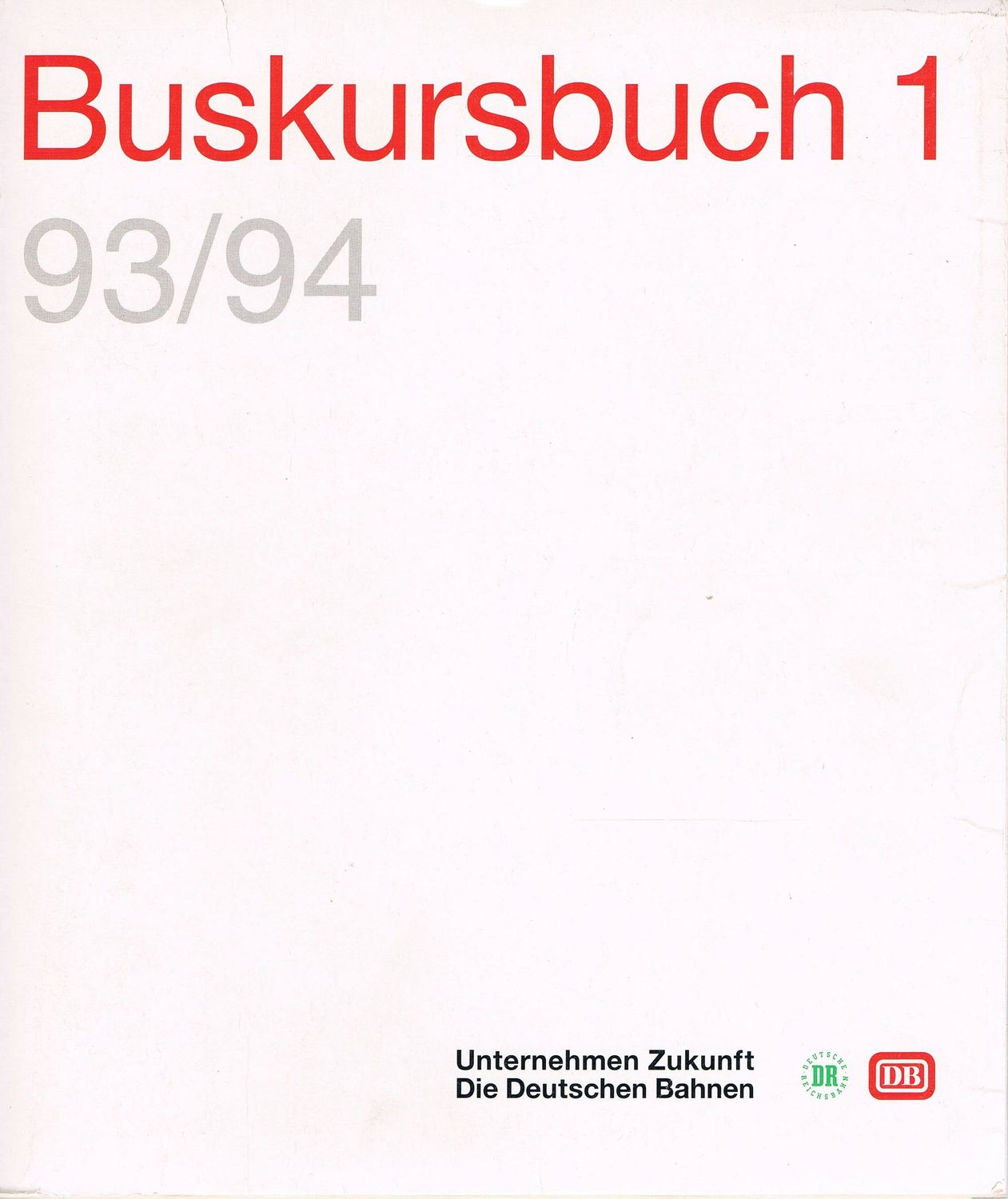 Buskursbuch Gesamtausgabe Band 1, 2 und 3 1993/1994