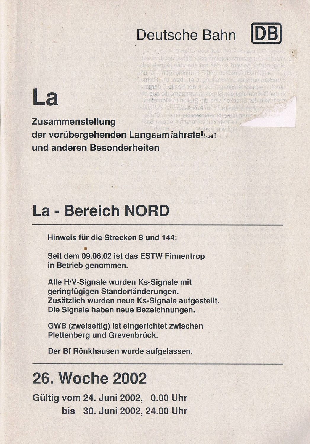 La - Bereich Nord La - Bereich Nord