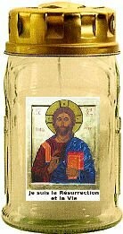 Veilleuse de TOUSSAINT en verre le carton de 12