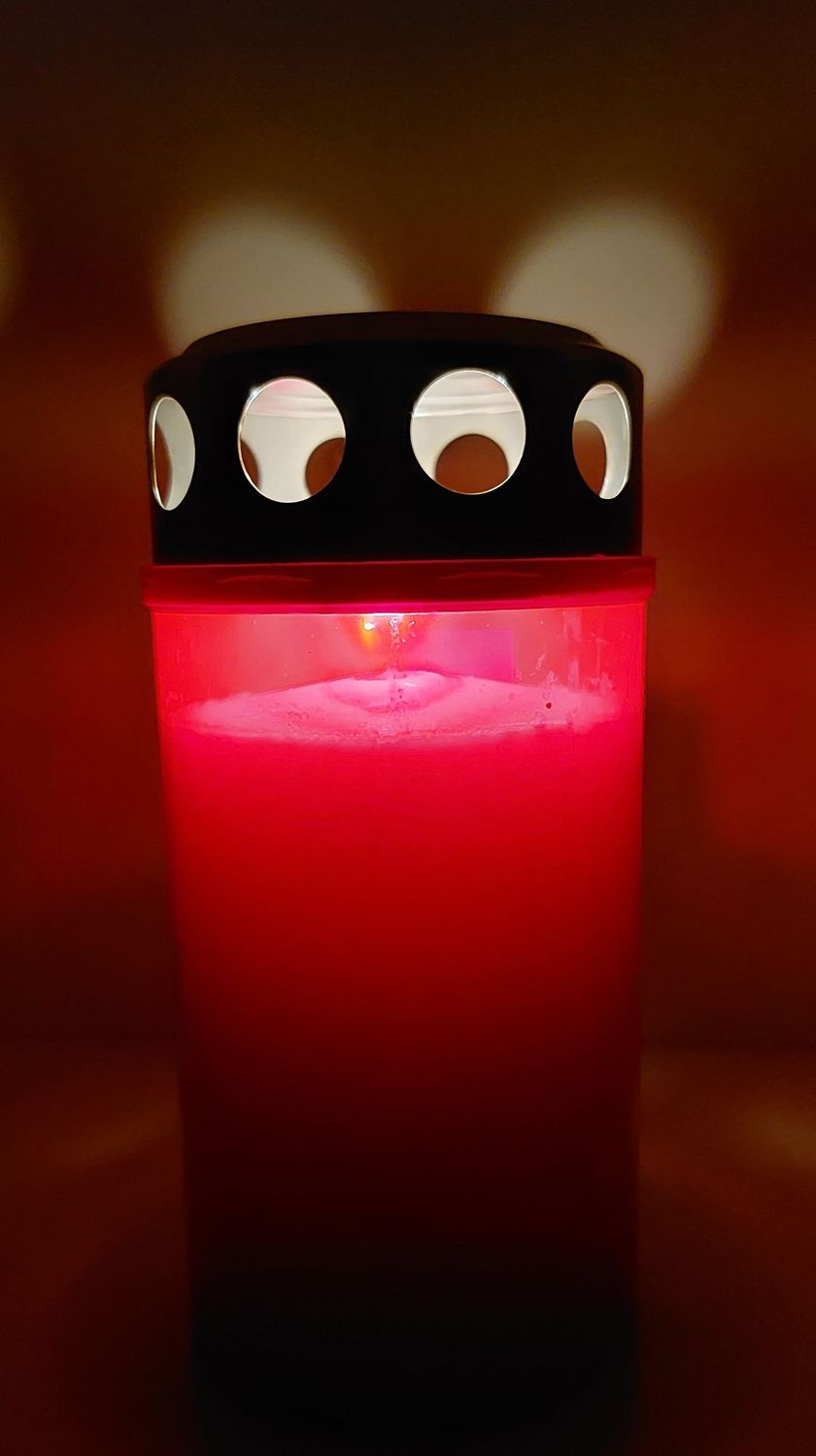 veilleuse toussaint allumée