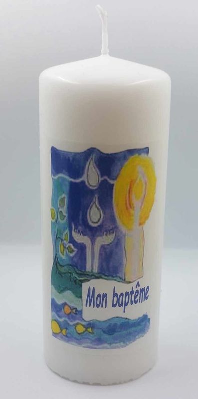 Bougie Baptême à offrir
