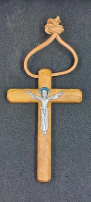 mini crucifix cordon cuir