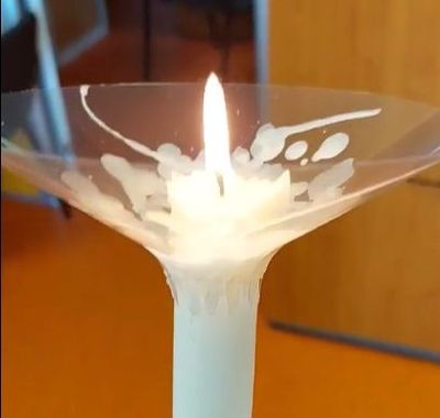 bobèche anti-coulure