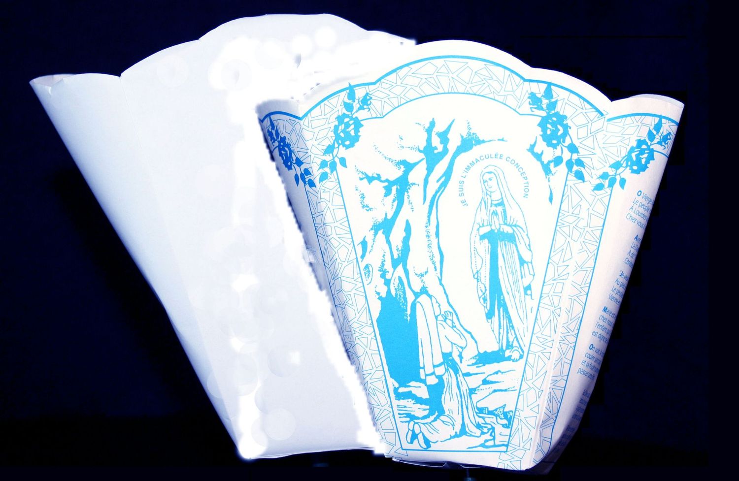 Kit procession Protège flamme papier + cierge