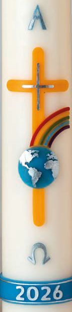 Le cierge de Pâques  décor espérance